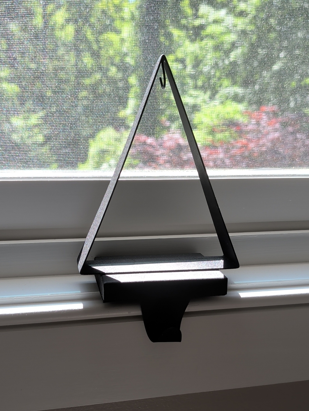 Set Of 4 Crate&Barrel Black Zinc Stocking Hook